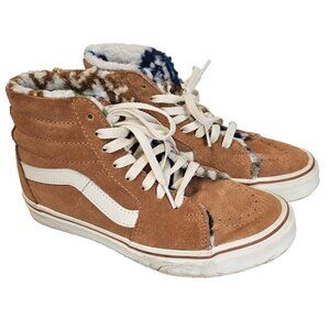 VANS Off The Wall Mens 4.5/Womens 6 Sk8-Hi Top Sunburn Marshmallow Tan Suede